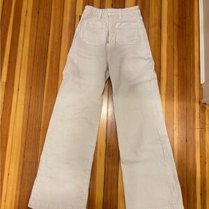 ROLLA'S Cream Wide Leg Jeans
